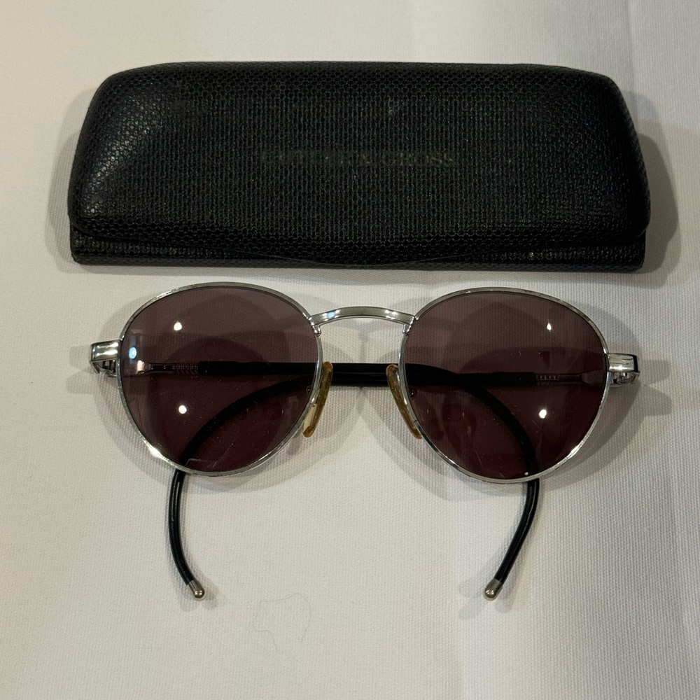 Cutler & Gross Vintage Round Wire Temple Eyeglasses